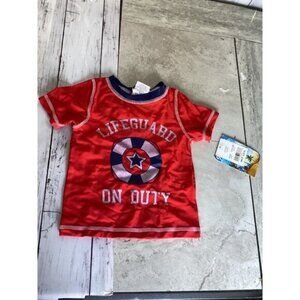 Country Club Chic Freestyle Baby Boys Red Short Sleeve T-shirt 24M
